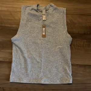SKIMS cotton jersey mock neck tank
